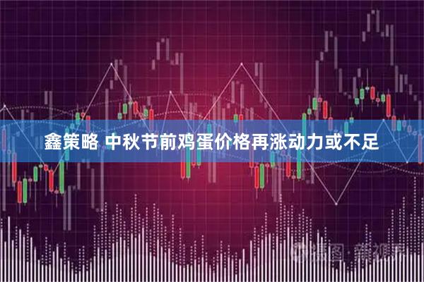 鑫策略 中秋节前鸡蛋价格再涨动力或不足