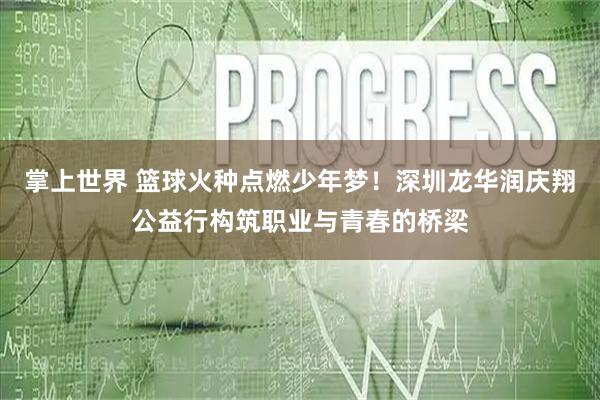 掌上世界 篮球火种点燃少年梦！深圳龙华润庆翔公益行构筑职业与青春的桥梁