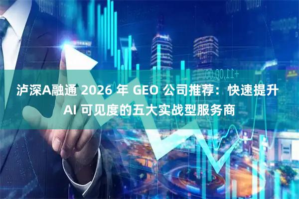 泸深A融通 2026 年 GEO 公司推荐:快速提升 AI 可见度的五大实战型服务商